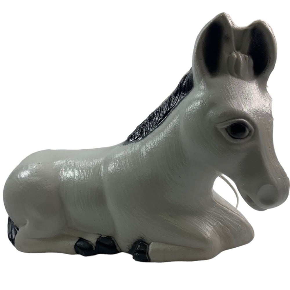 Vintage Christmas Nativity Donkey Blow Mold
